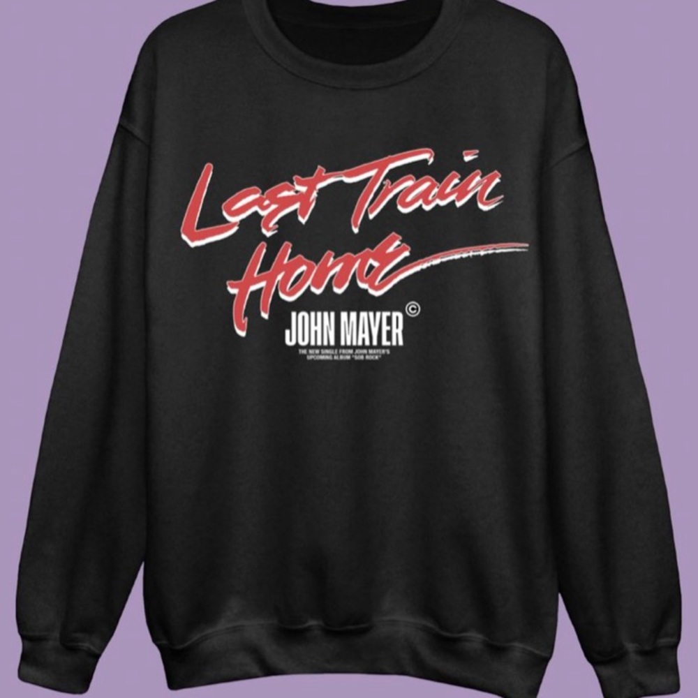 John Mayer Last Train Home Black Crewneck
